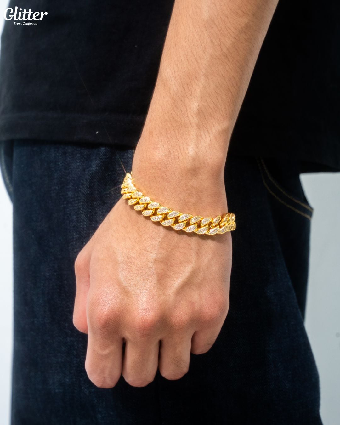 Iced Out Cuban Chain Set 【12mm】