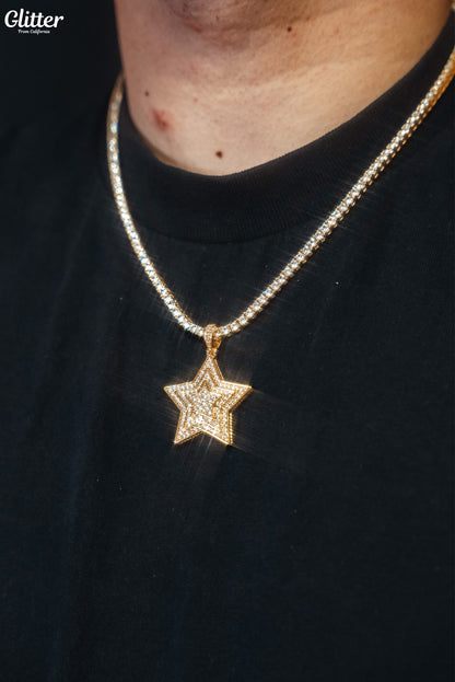 Iced Out Star Necklace