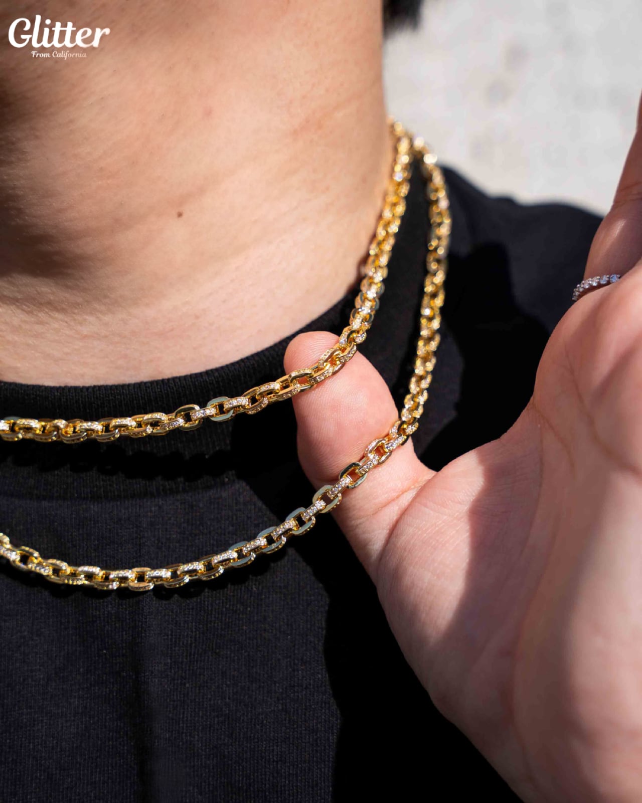 Iced Out Box Chain Necklace