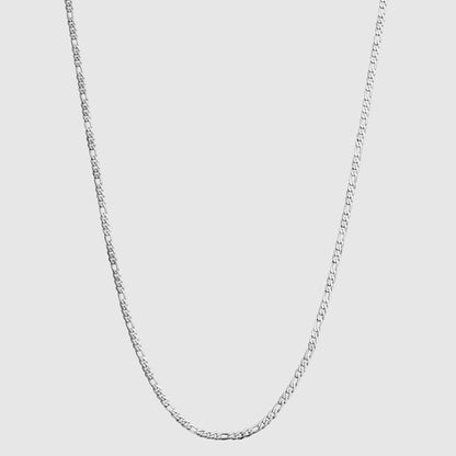 s925 Figaro Chain Necklace 【3mm】