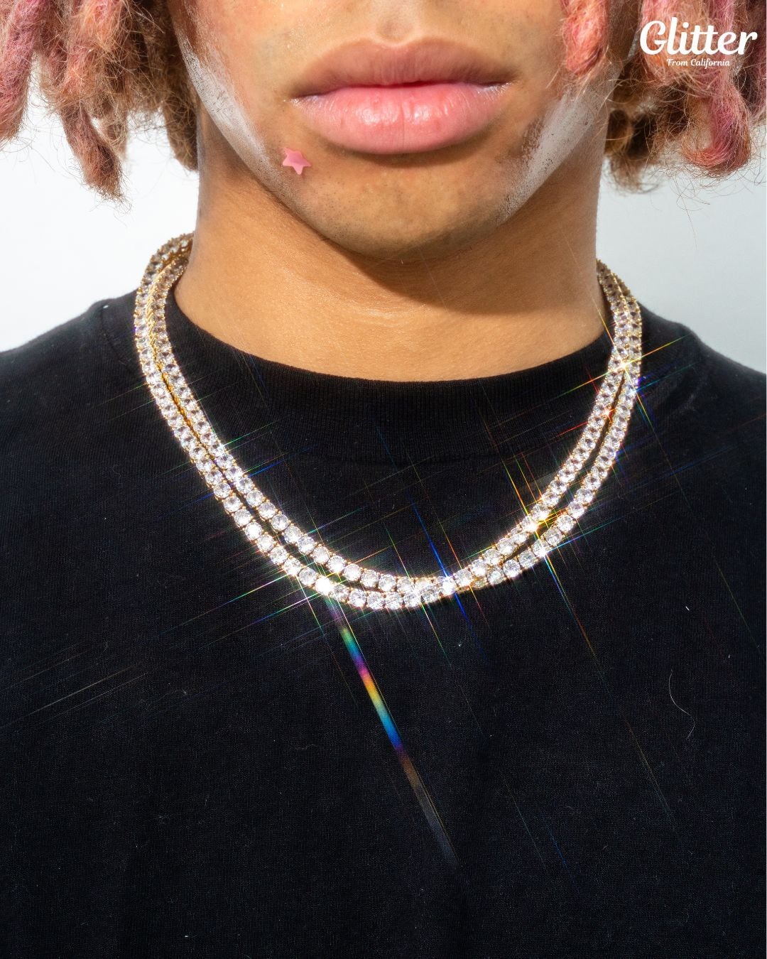 Double Tennis Chain Set【5mm】