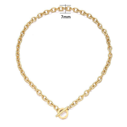 316L Toggle Chain Necklace 【GOLD】