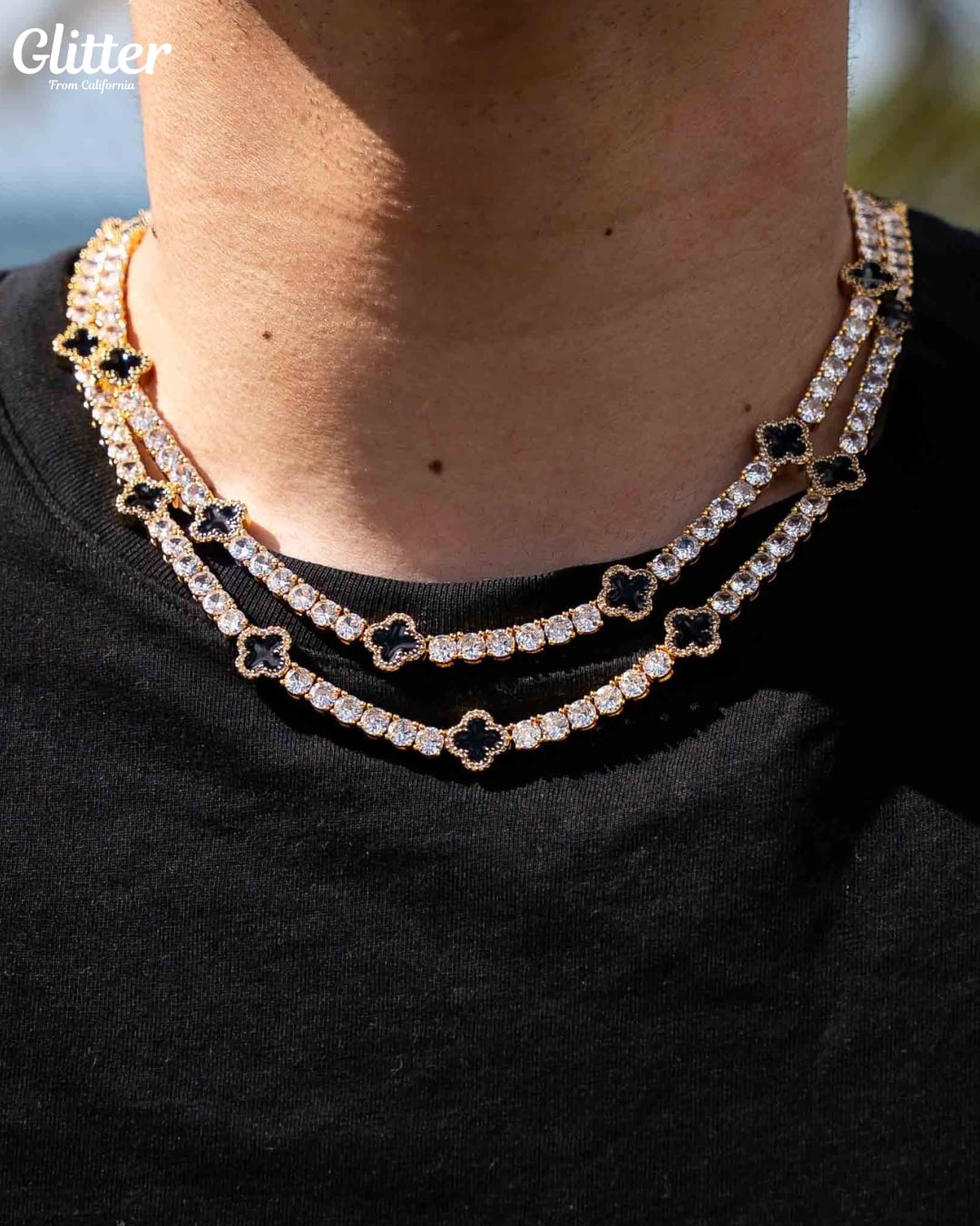 Motif Tennis Chain Necklace