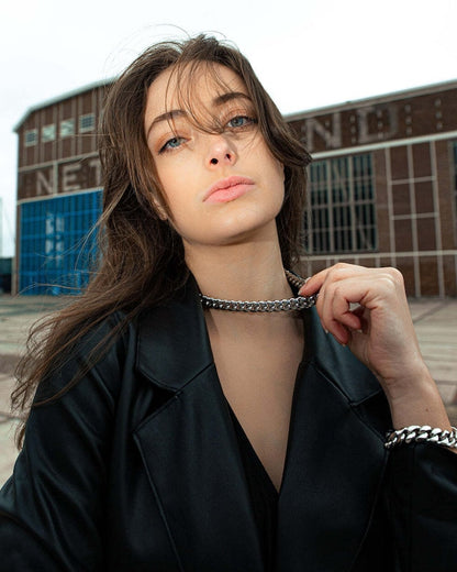 s925 12mm Miami Chain Necklace
