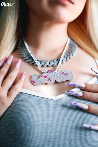 Iced Out Prong Chain Necklace 【19mm】